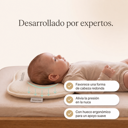 Flexoriom Baby™ — Cojín de Posicionamiento contra la Cabeza Plana