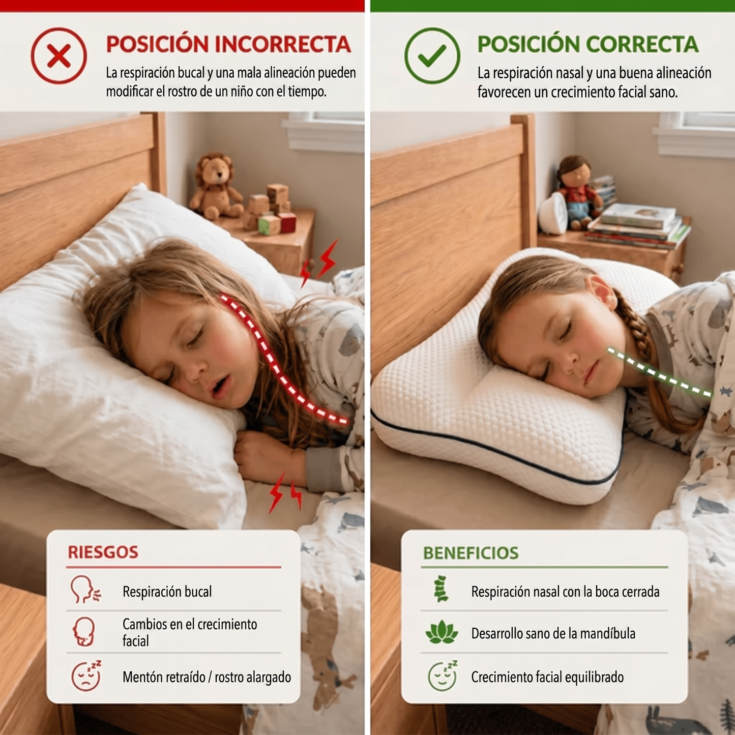 Flexoriom Kids – Almohada Correctora para Niños