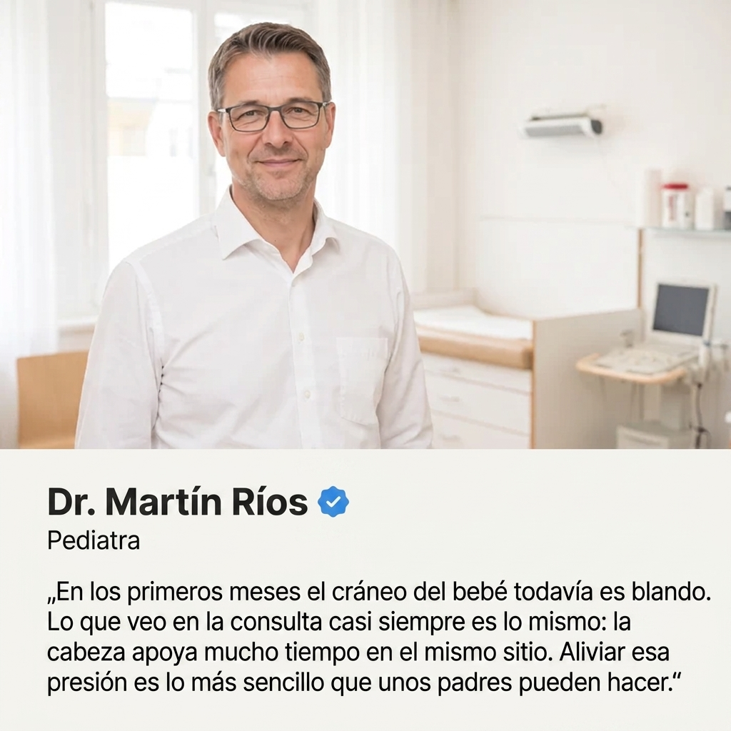 Flexoriom Baby™ — Cojín de Posicionamiento contra la Cabeza Plana